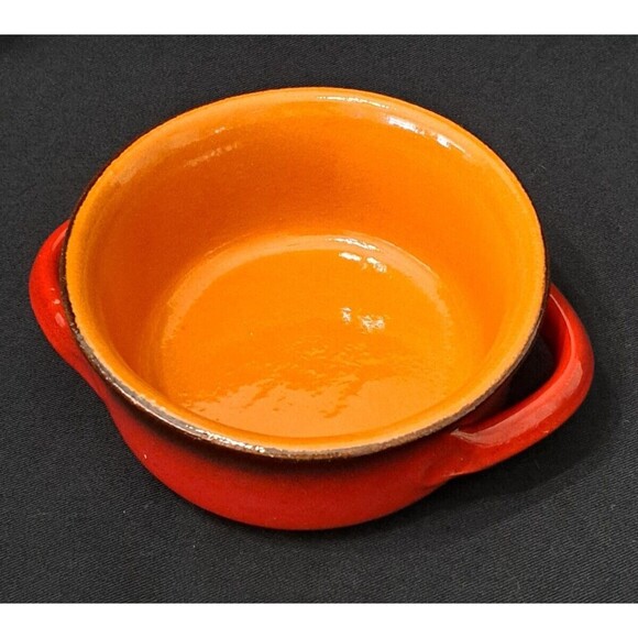 De Silva Pottery Terra Cotta Red Soup Bowl Double Handles Made in Italy - Picture 2 of 5